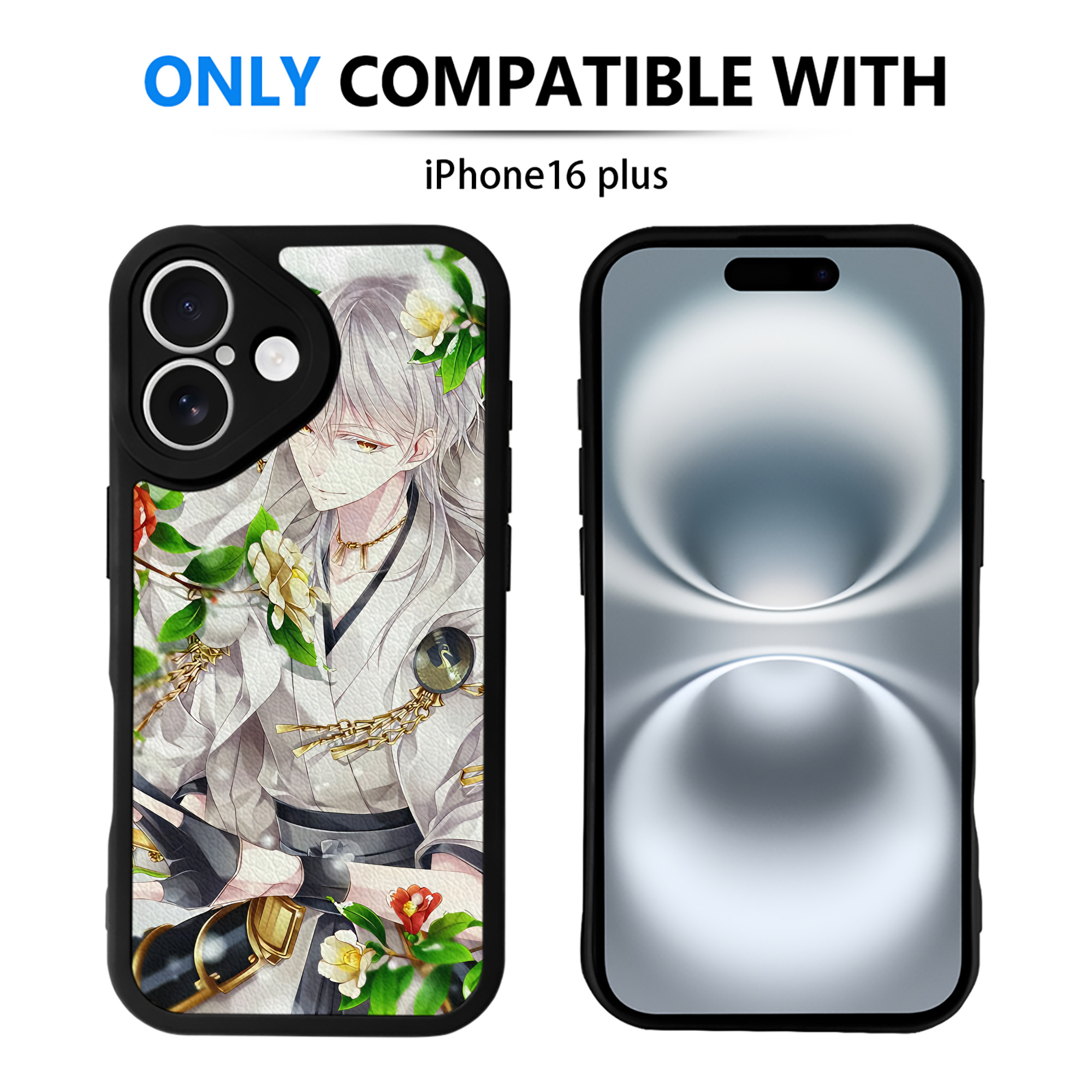 （画像用） 刀剣乱舞 Touken Ranbu 【iPhone 16シリーズ対応】シリコンスマホケース（レザー調） 材質：シリコン